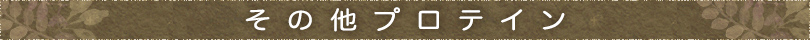 その他プロテイン