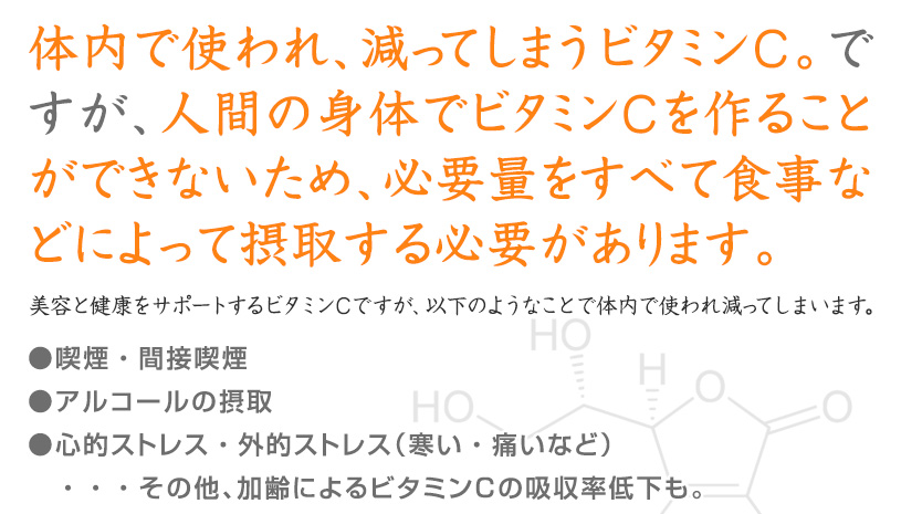 ビタミンC不足原因